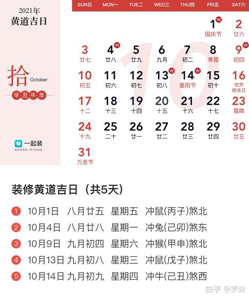 年元月那天是装修吉日