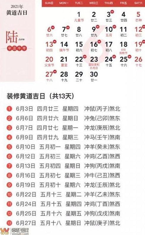 年月装修吉日吉时