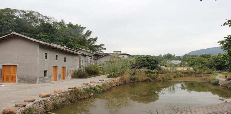 农村老宅大门前有一水塘地势稍低风水好不好